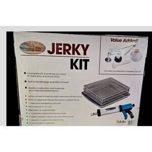New CABELAS JERKY KIT dehydrator BUTCHER Box SHOP & SMOKEHOUSE SEALED Smokehouse